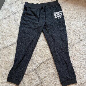 Women's Crossfit Mayhem Metallic Black Joggers Sz. XL (pockets)